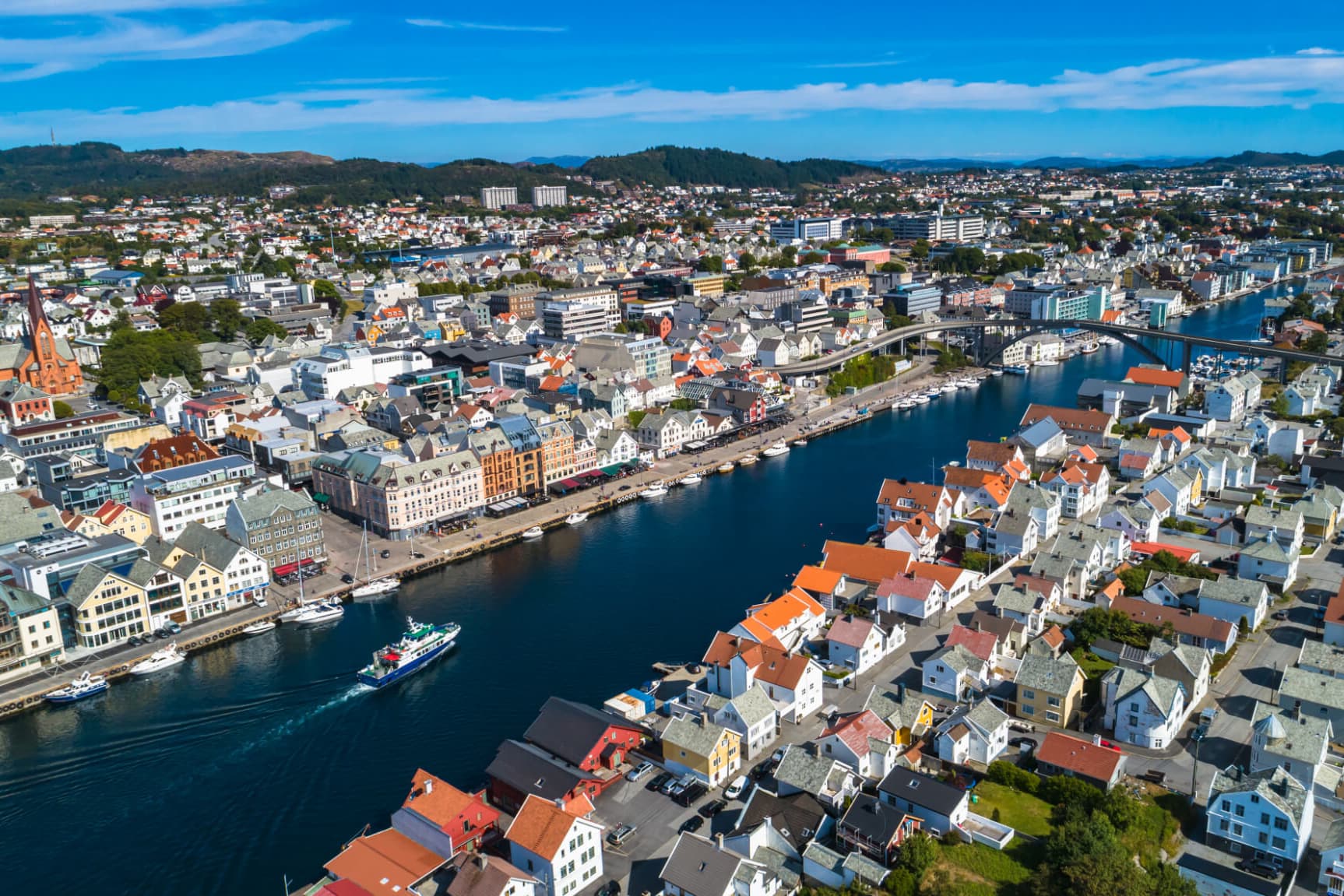 Haugesund sett fra oven. Foto: Marius Dobilas, Shutterstock